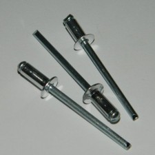 100 St&uuml;ck  Blindnieten 4,0x10  Alu/Stahl   Senkkopf   Standard Nieten 4x10