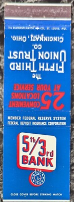 Matchcover The Fifth Third Union Trust Company Cincinnati Ohio
