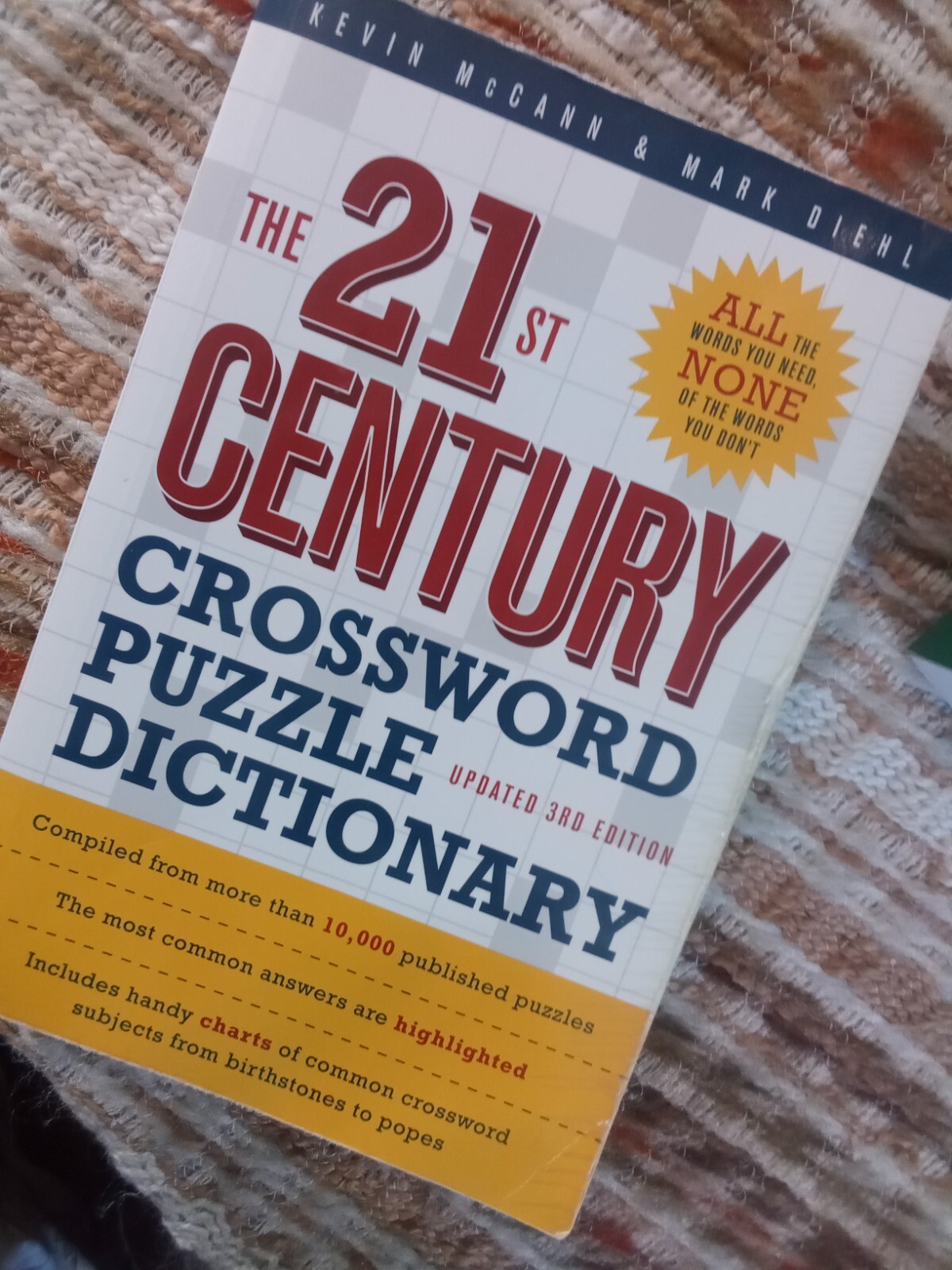 The 21st Century Crossword Puzzle Dictionary  By Kevin McCann (2009,Pb)