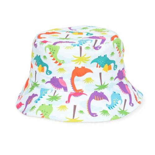 Dinosaurs Boy Girl Kids Bucket Hat Youths Summer Outdoor Sun Beach Cap Infants - Picture 1 of 3