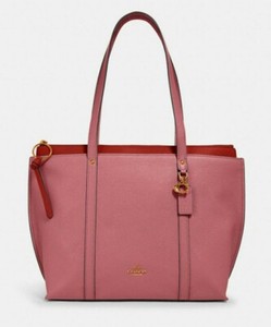 may tote with signature canvas detail