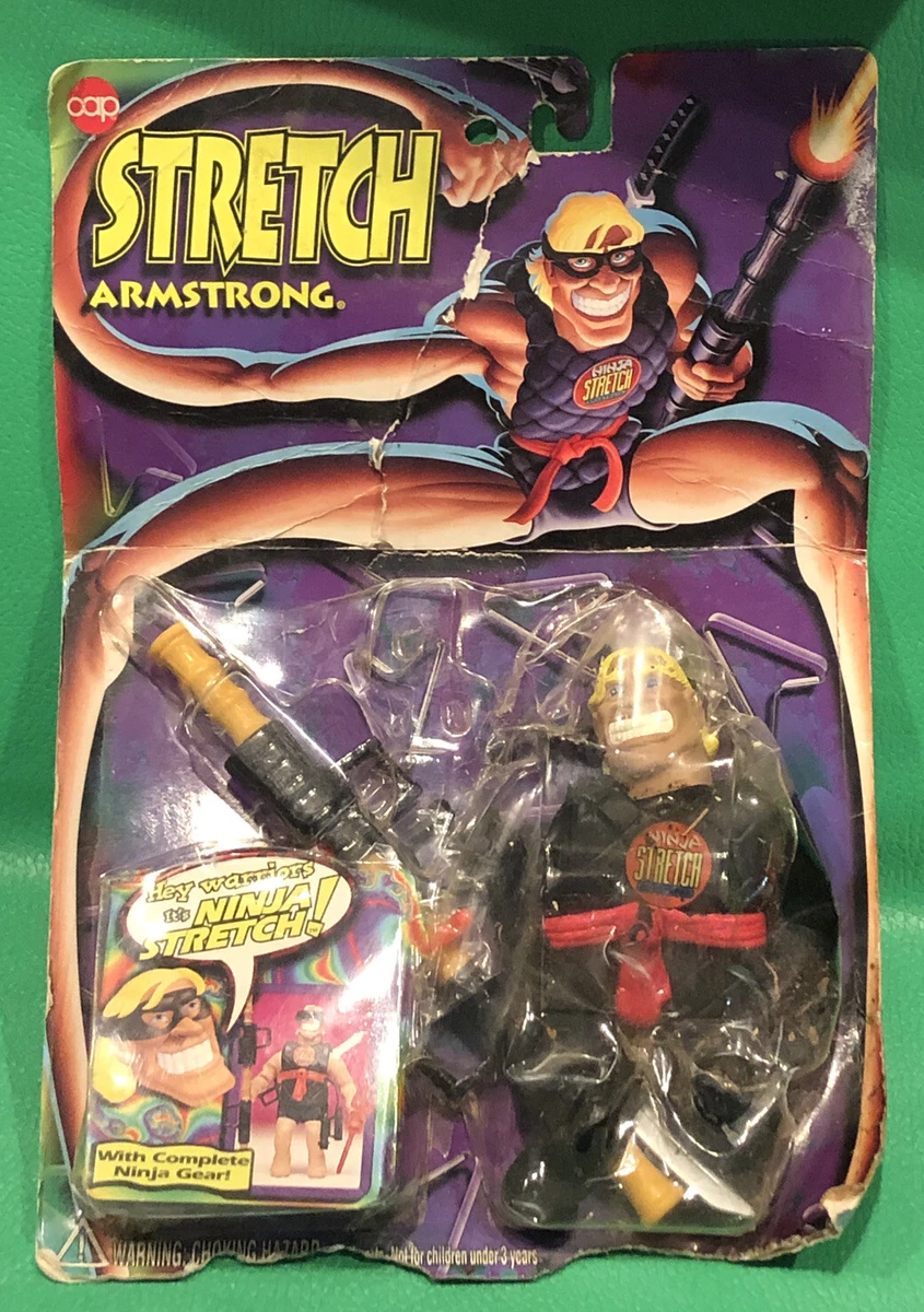 STRETCH ARMSTRONG NINJA WITH GEAR 1994 VTG NIB CAP TOYS 1249 Damaged