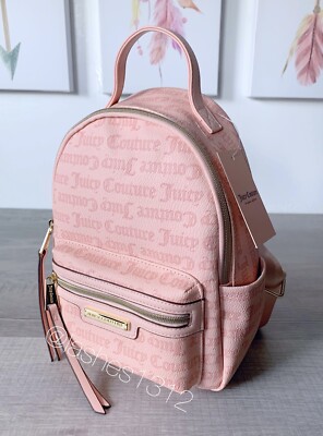 JUICY COUTURE Bag Rosie Mini Backpack - Pink Macroon | eBay