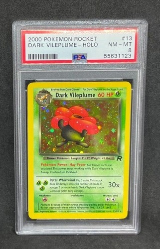 Dark Vileplume (Unlimited) graded PSA 8 for sale on eBay