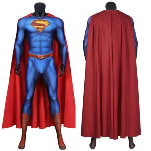 Superman and Lois Costume Clark Kent Cosplay Jumpsuit - Picture 1 of 12