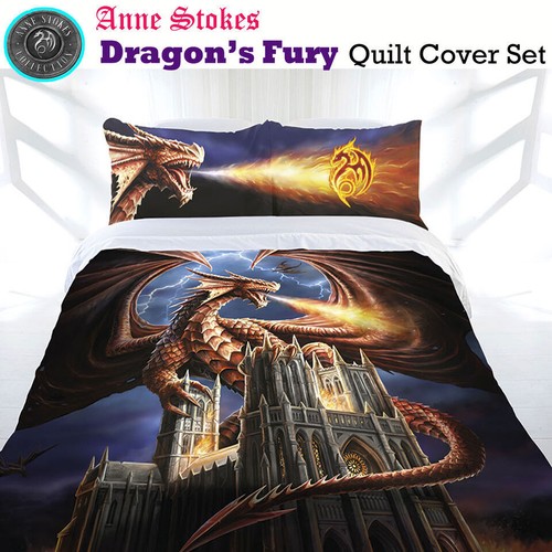 Anne Stokes Gothic Fantasy Quilt Doona Duvet Cover Set SINGLE DOUBLE QUEEN KING - Picture 28 of 55