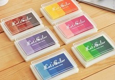 Ink Pad Multi Gradient Colours Set Craft Card Making Inkpad Rubber Stamp