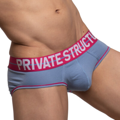 Private Structure Mini Brief MO-Lite Cupping Cotton Pouch Fog Blue 4104 51