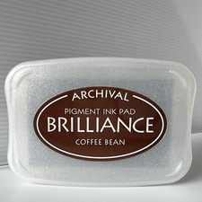 Brilliance Archival Pigment Ink Pad BR-54 Coffee Bean brown Tsukineko Acid Free
