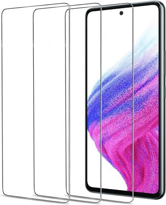 3 Pack For Samsung Galaxy A52 5G  Premium  Tempered Glass Screen Protector 