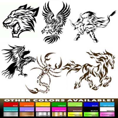 Multiple Decals Multiple Color Graphics Decal Vinyl Sticker for Home Wall Auto Car ...