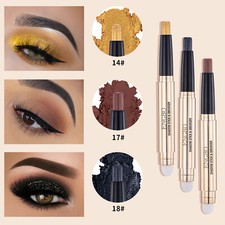 3pcs Shimmer Eyeshadow Stick Pen Lasting Waterproof Glitter Makeup Pencil Set