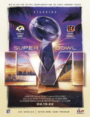 * 2022 NFL SUPER BOWL 56 LVI - OFFICIAL STADIUM PROGRAM - RAMS v BENGALS *