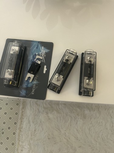 A Pack Of 3 Anl 1/0 Gauge Fuse Box With Fuse . 1 Is Still In Box  Brand New