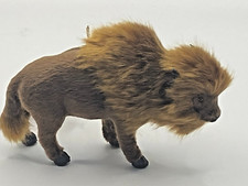 NEW 6" PLACE  TIME BUFFALO FUR ANIMAL ORNAMENT FREE SHIP