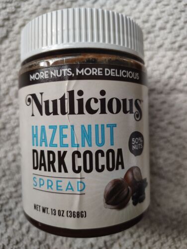 Nutlicious HAZELNUT DARK COCOA Spread, 50% Nuts, 13oz, BB 10/25, Lot of 2 - Picture 2 of 9