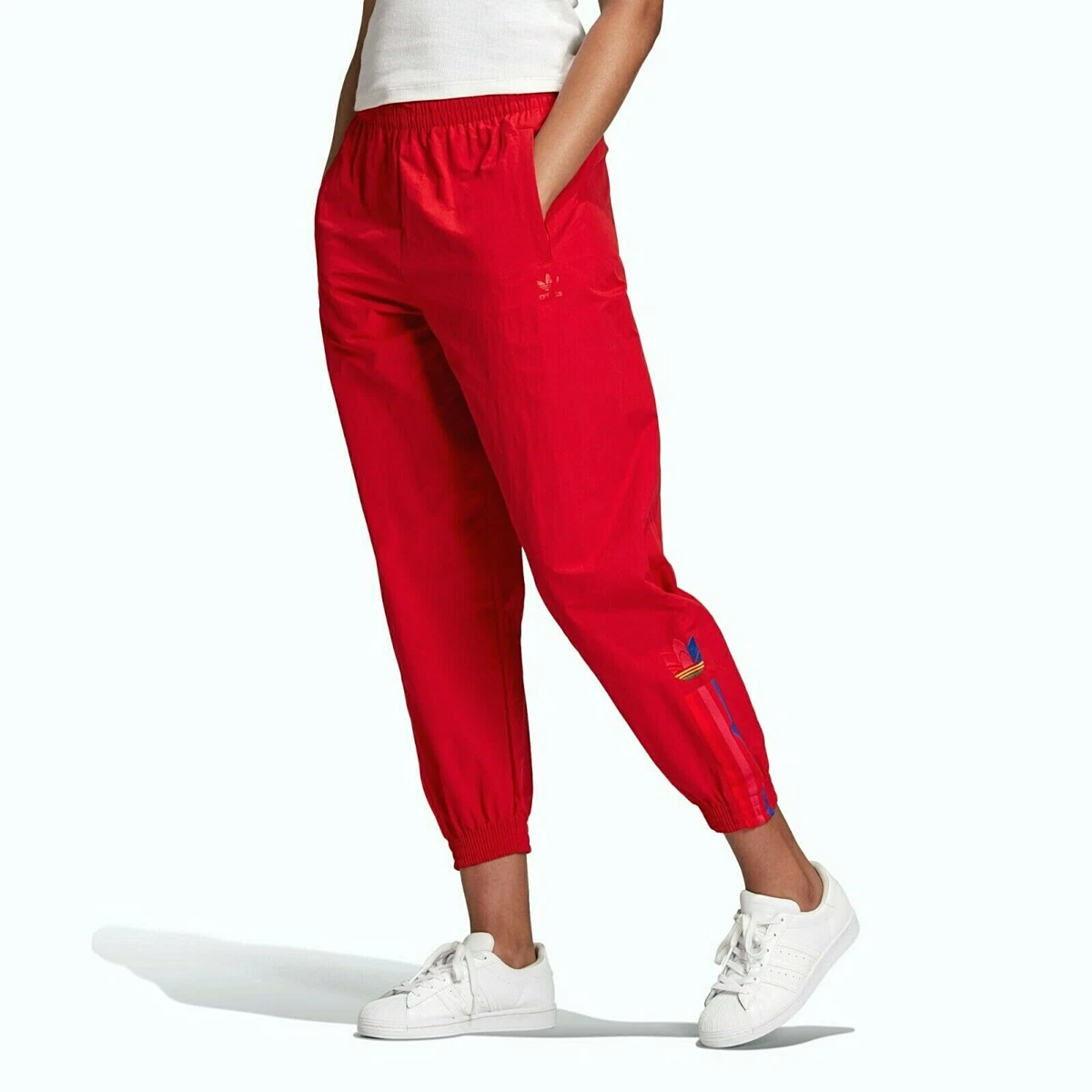 scarlet adidas pants