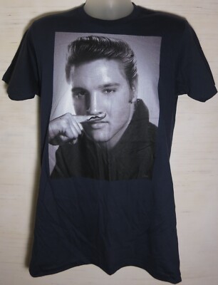T-shirt Unisexe Elvis Presley Noir Multicolore - Coton, Tailles S à 5XL, Neuf Avec étiquettes