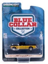 1:64 GreenLight *BLUE COLLAR 9* Black & Yellow 1990 Chevrolet S-10 Pickup *NIP*