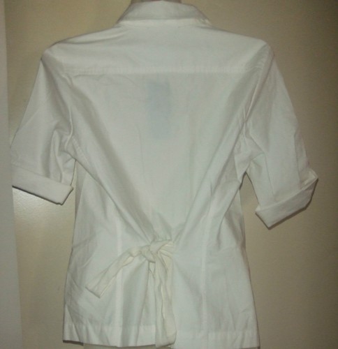 DEVERNOIS CHEMISIER 100% COTON TAILLE 38 BLANC - Picture 3 of 12