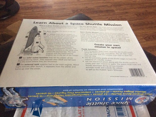 SPACE SHUTTLE MISSION GIANT SHAPED PUZZLE (2003) 3 ft long Space Shuttle - NEW! - Picture 5 of 6