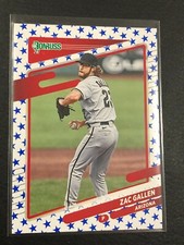 Zac Gallen 2021 Panini Donruss Stars / Independence Day Variation Arizona Diamon