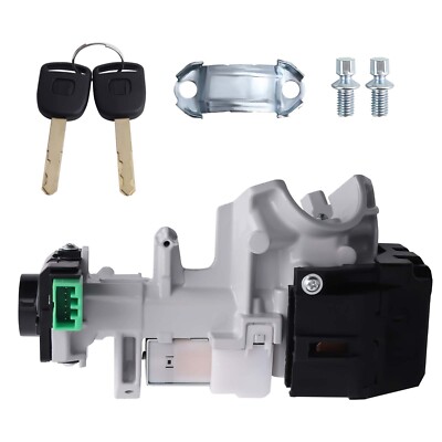 Ignition Switch Cylinder Lock Auto Trans + 2 Keys w/Chip For Honda Fit 03-11