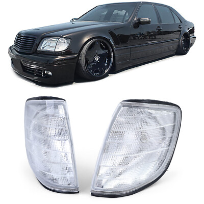 Blinker weiß links rechts Paar, für Mercedes S-Klasse W140 91-94