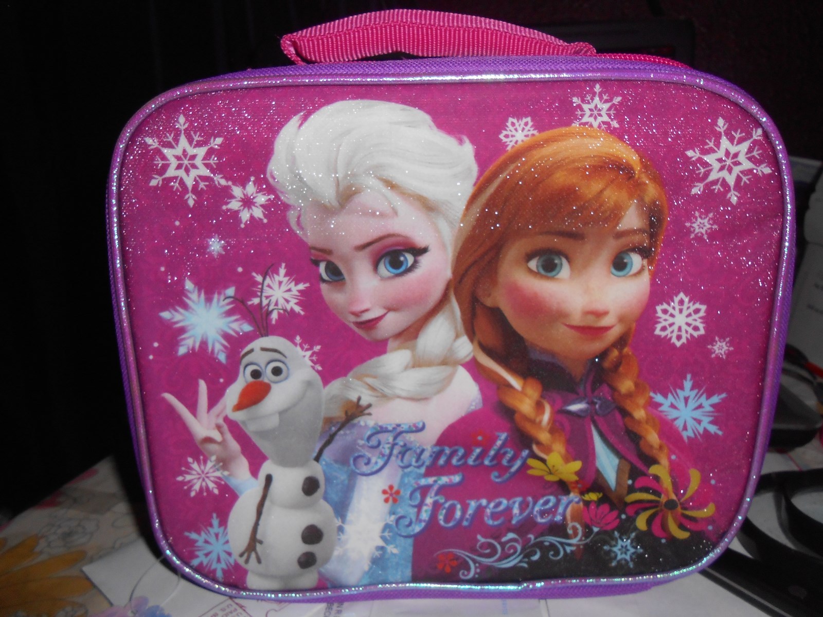  Frozen Anna Elsa & Olaf Family Insulated Lunch Bag School T