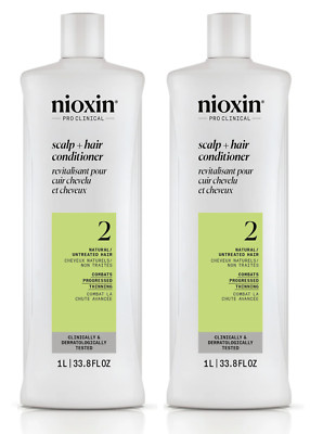 NIOXIN System 2 Scalp Therapy  Conditioner 33.8oz (Pack of 2)