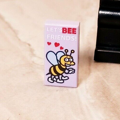 LEGO Bee Valentine Off color from Sun Print Great Bumblebee Friends Bff Card