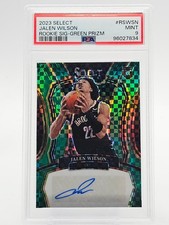 JALEN WILSON 2023-24 SELECT ROOKIE GREEN PRIZM ROOKIE RC AUTO 5/5 PSA 9 Q7636