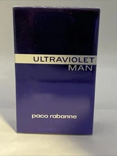 ULTRAVIOLET MAN BY PACO RABANNE 3.4 OZ EAU DE TOILETTE SPRAY FOR MEN NEW!!!