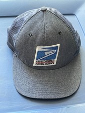 Vintage United States Postal Service Snapback Hat Mesh Tricker Cap Made in USA