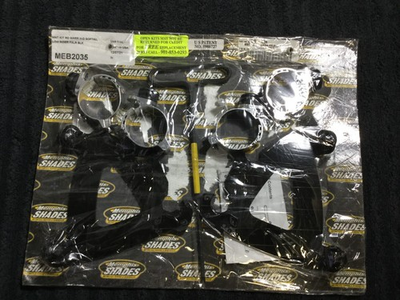 #ad Memphis Shades Black Road Warrior Fairing Trigger Lock Mount Kit MEB2035 $71.99