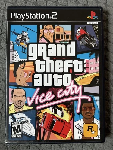 Grand Theft Auto Vice City PS2 PlayStation 2 CIB Manual & Map