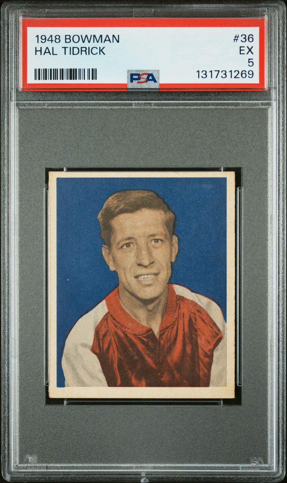1948 BOWMAN #36 HAL TIDRICK PSA 5