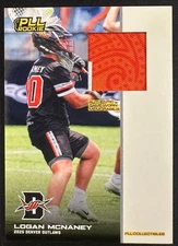 2025 PREMIER LACROSSE LEAGUE PLL LOGAN MCNANEY 2-COLOR RC PATCH #25 OUTLAWS!