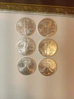 SILVER EAGLE LOT OF 6 ALL 2025