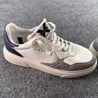 John Richmond X Sneakers White Leather Suede Low Top Designer Shoes Mens EU 42