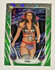 2026 TOPPS WWE CHROME LOGOFRACTOR VICTORIA GREEN REFRACTOR SP #/99 #114