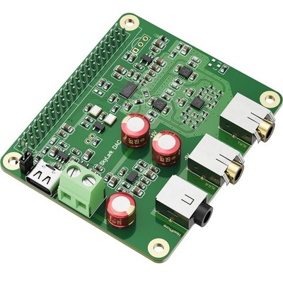 HiFi DAC Pro Hat with ES9038Q2M Chip for Raspberry Pi 5/4/3B+/3B/Zero - High-...