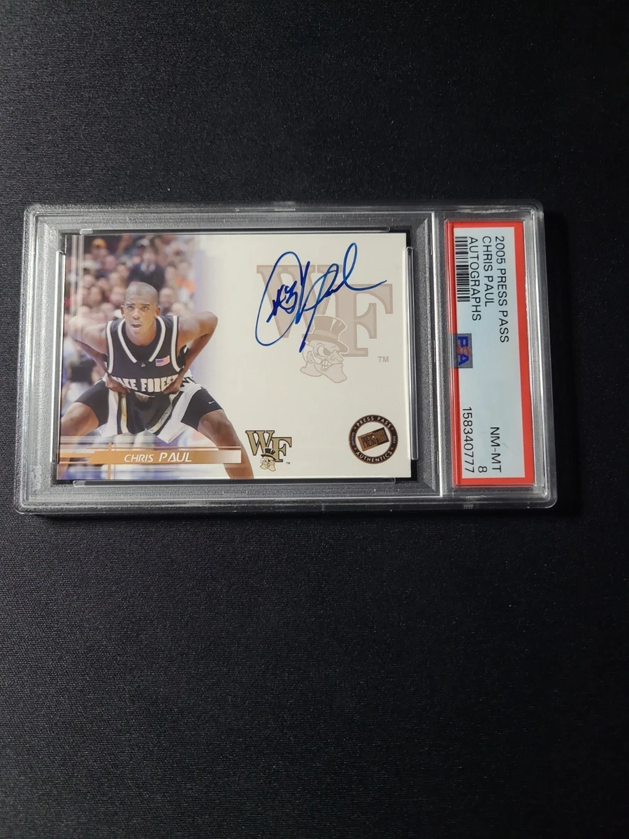 Chris Paul Basketball Autographed Rookie Sports Trading Cards
