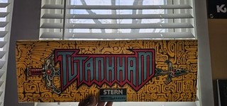 1982 Stern Tutankham Original Marquee With Bend