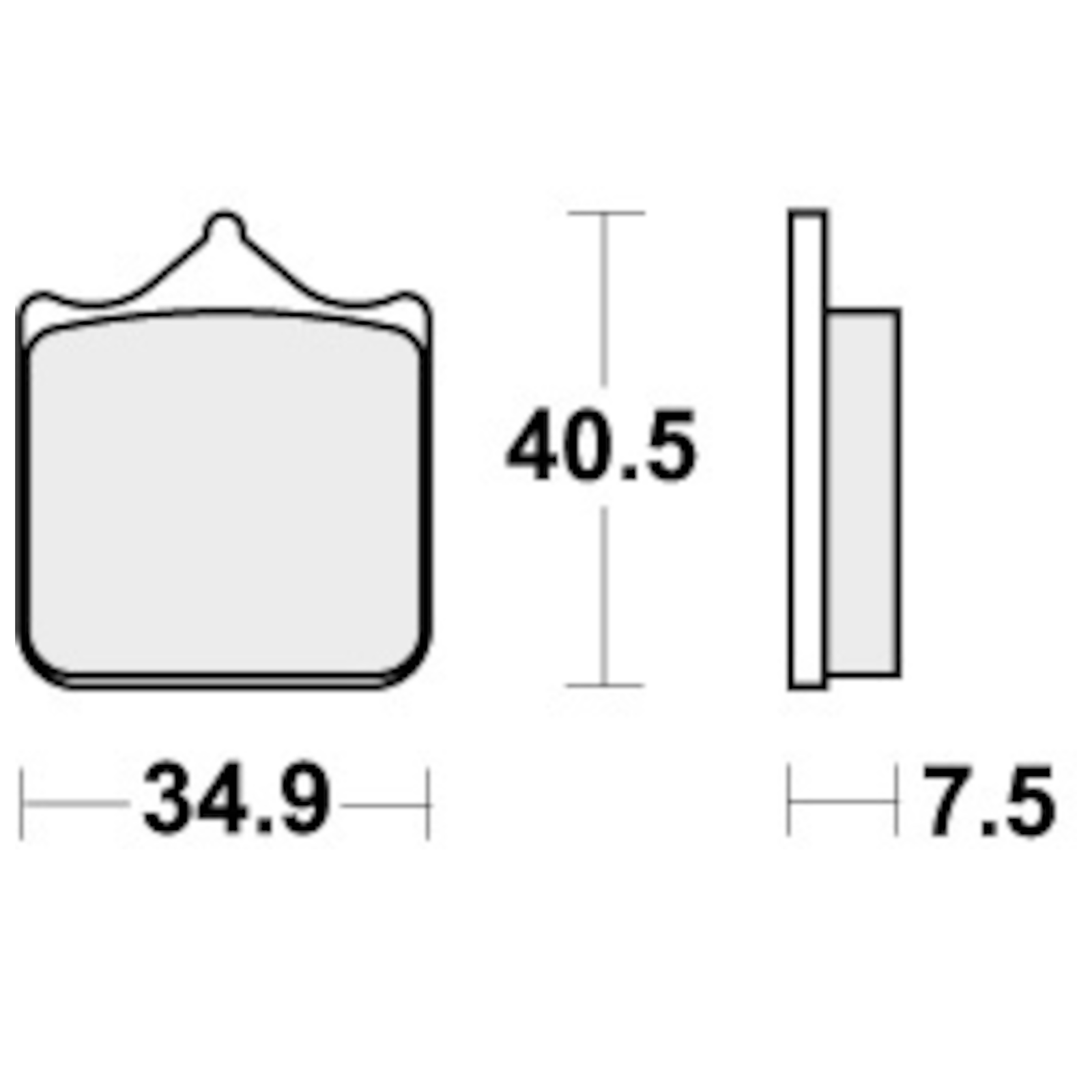 Brake Pads for TRIUMPH SCRAMBLER 900 2010-2025 Front Street SBS