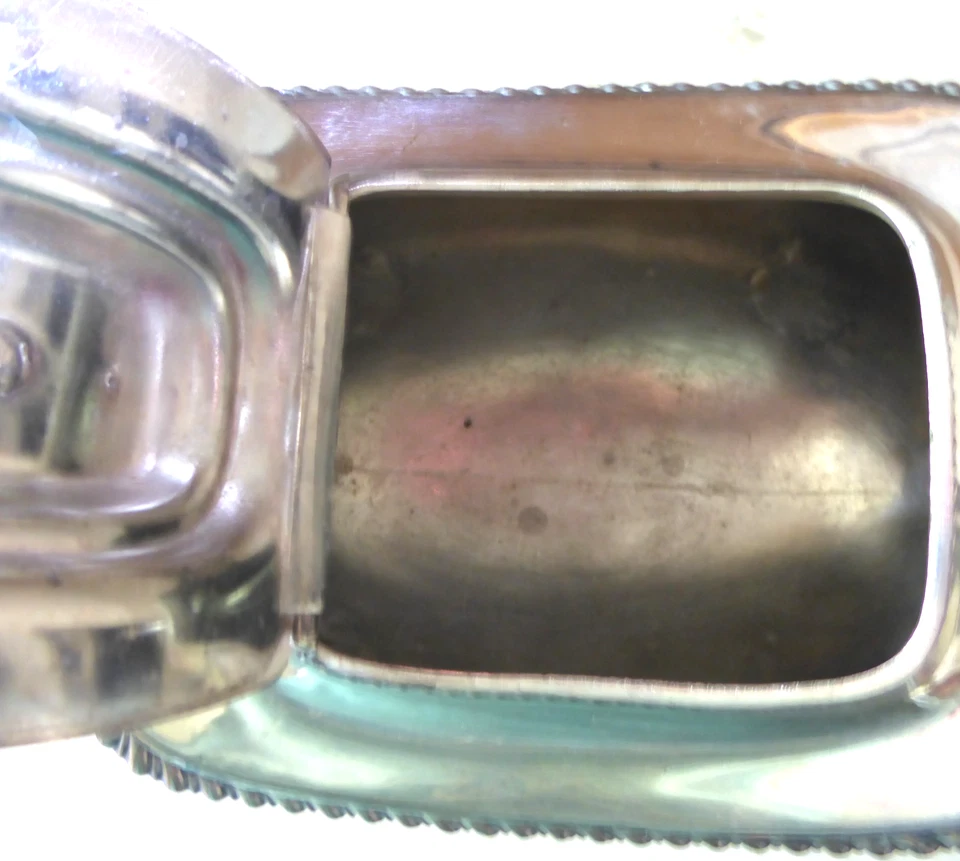 Tetera Pre1835 - Dixon & Smith Sheffield Inglaterra placa de plata mango de madera con patas Foto 4 de 4