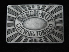 QL03133 VINTAGE 1970s  BEECH-NUT CHEWING TOBACCO  BELT BUCKLE