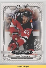 2023-24 Upper Deck Extended Series Champs Rookies Luke Hughes #C-18 READ 3d2