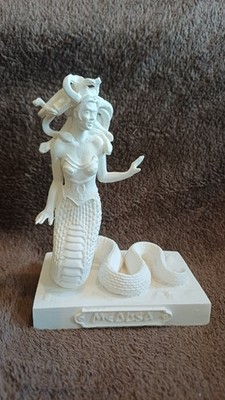 Medusa 12 cm Alabaster Griechische Statue Figur Skulptur Göttin Statuette