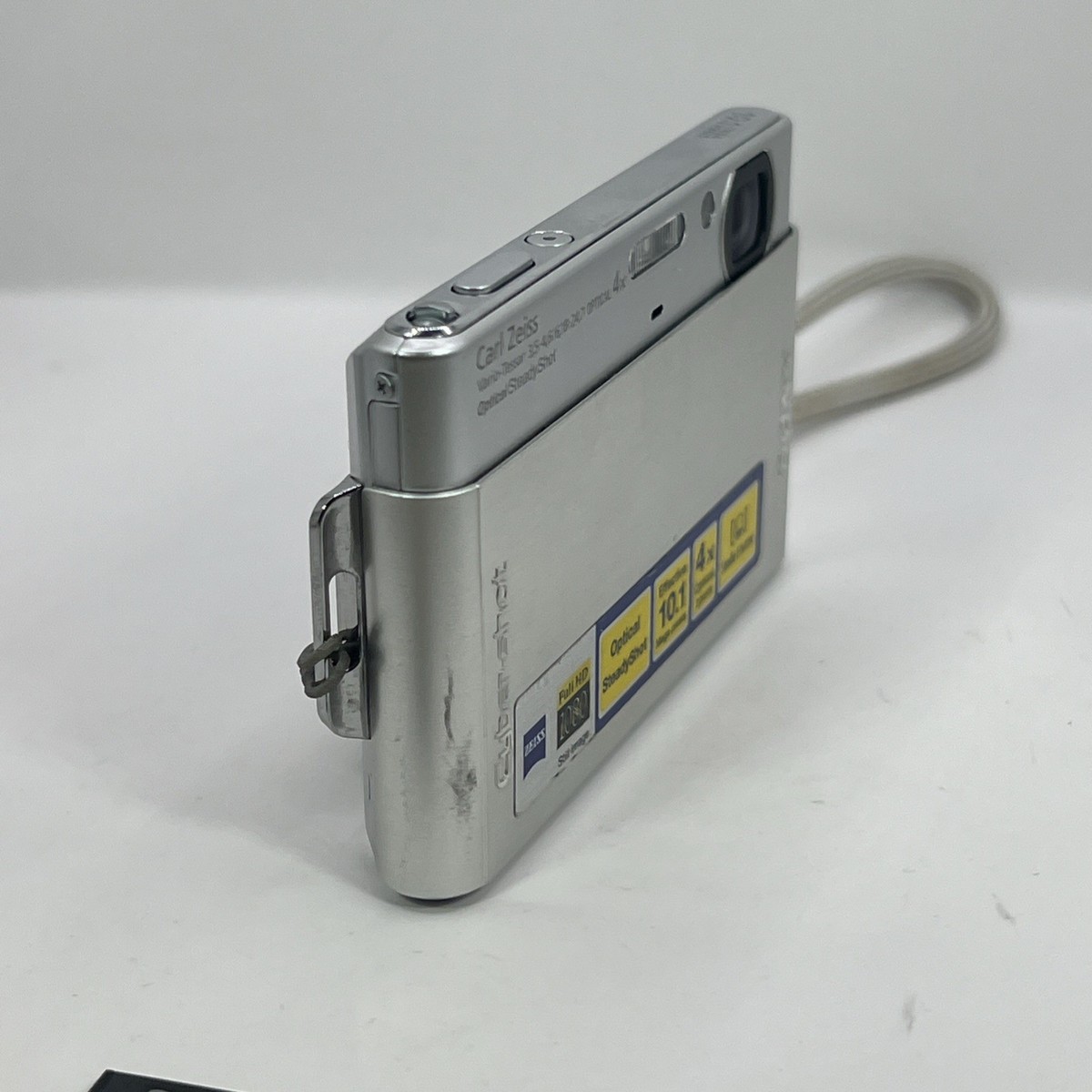 Sony Cyber-shot DSC-T77 10.1MP Digital Camera - Silver for sale